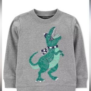 Bundle CARTER'S and champion 
Toddler Boys Dinosaur Fleece Pullover 2T